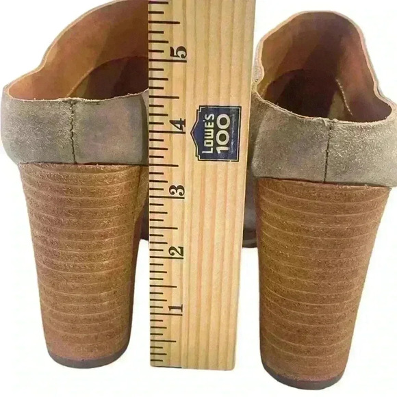 KORK-EASE Challis Women’s  Mustang Gray Suede Chunky Heel Mules 10 M/ 42 - Picture 7 of 12